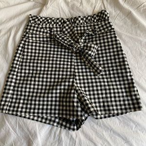 Zara gingham shorts